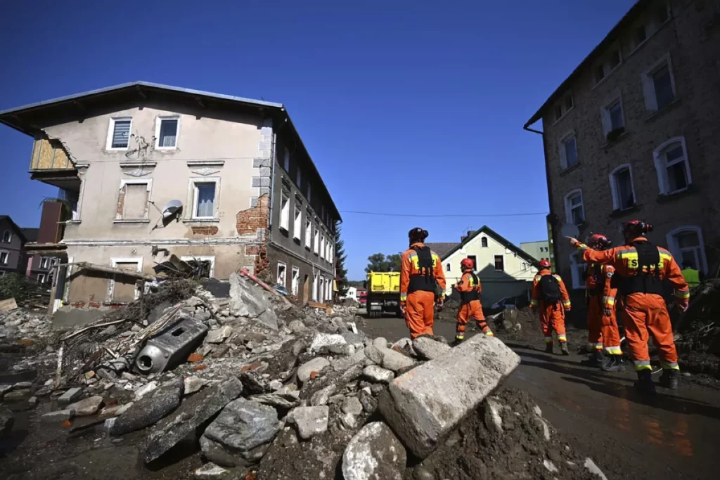 Flood aftermath in Poland